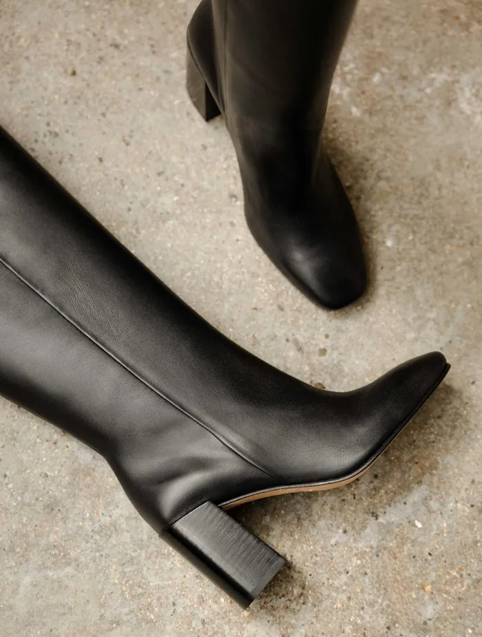 Bobbies Knee High Boots Hisa Passion Black 8211 Women