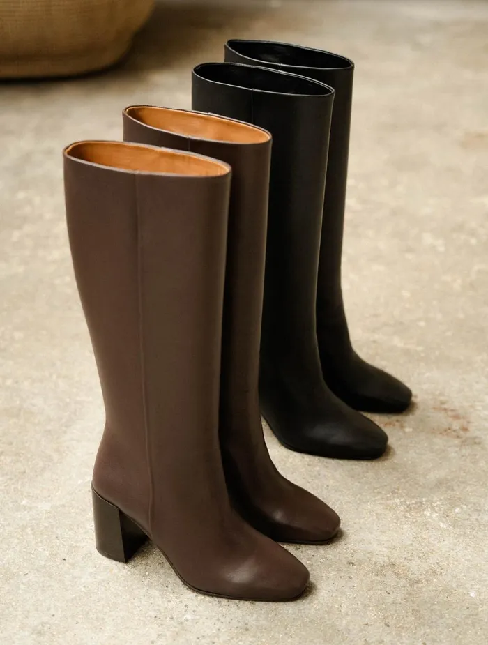Bobbies Knee High Boots Hisa Passion Black 8211 Women