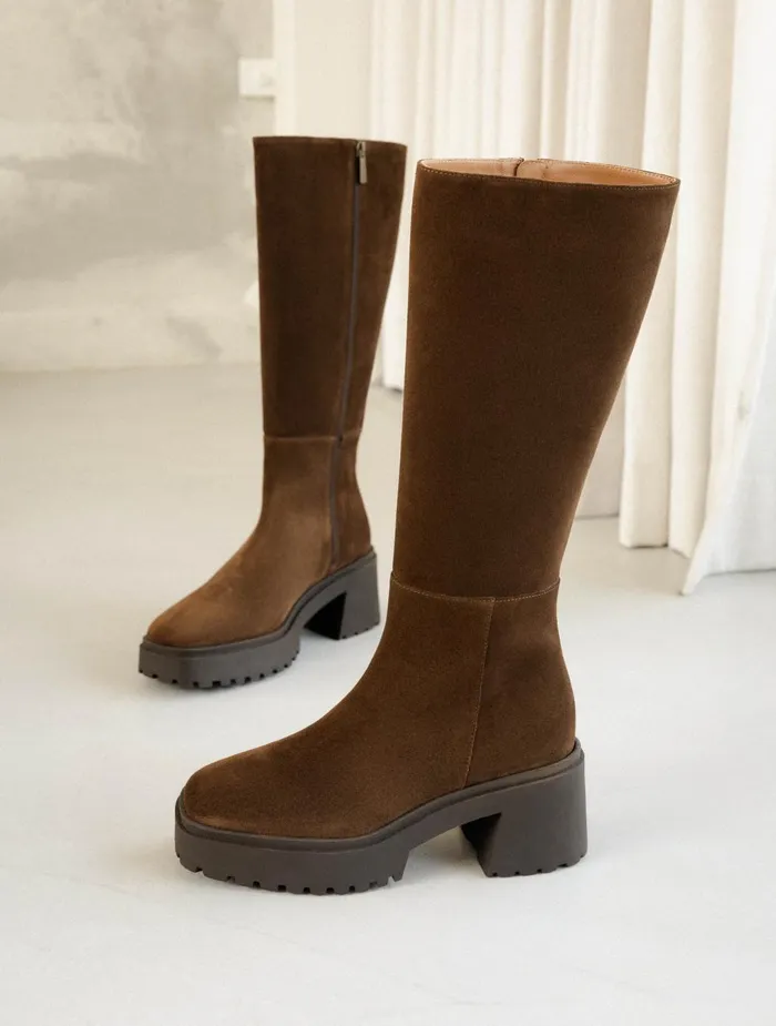 Bobbies Knee High Boots Sandra Rockies Brown 8211 Women