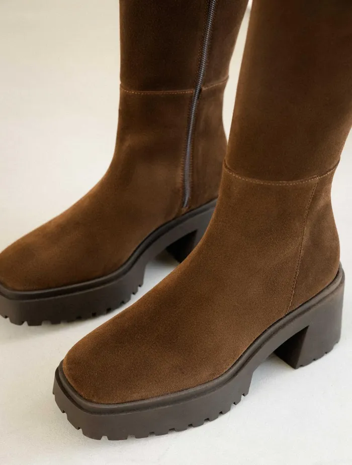 Bobbies Knee High Boots Sandra Rockies Brown 8211 Women
