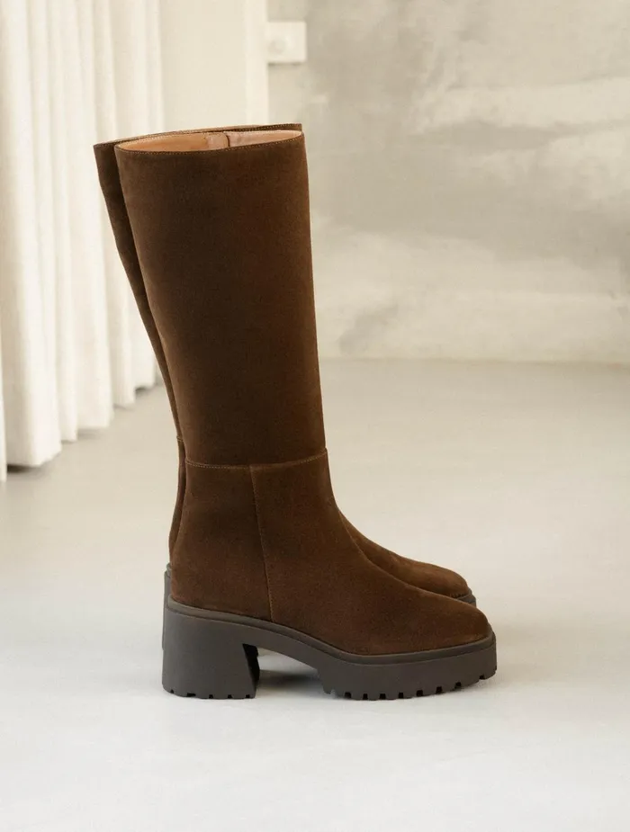 Bobbies Knee High Boots Sandra Rockies Brown 8211 Women