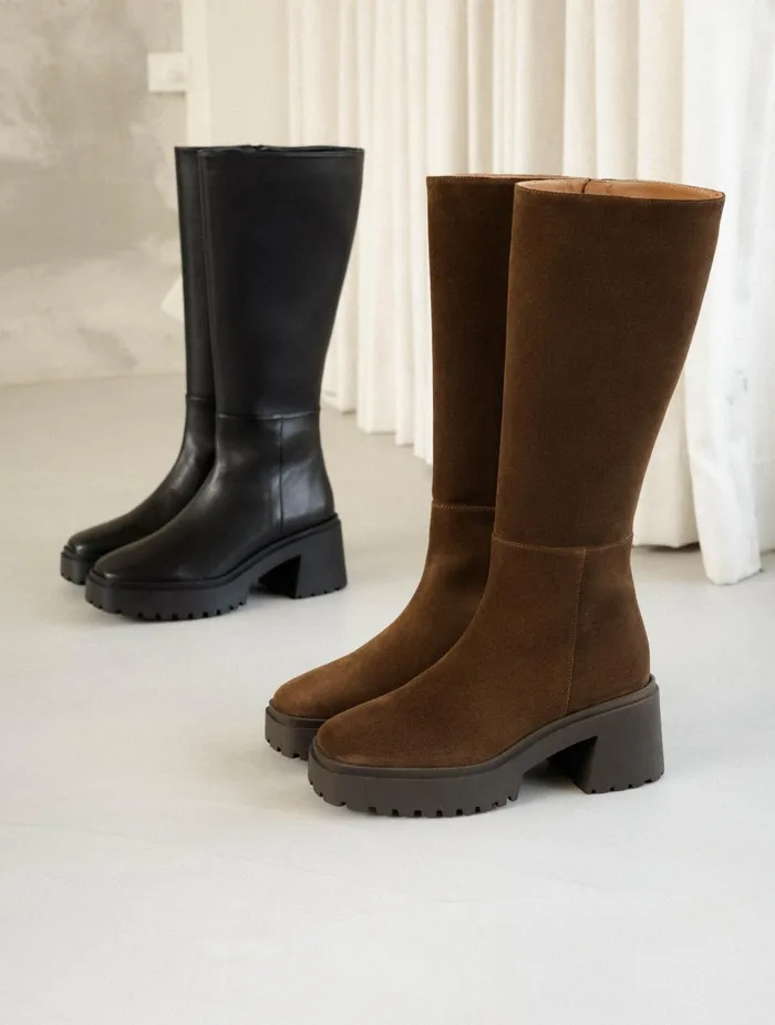 Bobbies Knee High Boots Sandra Rockies Brown 8211 Women
