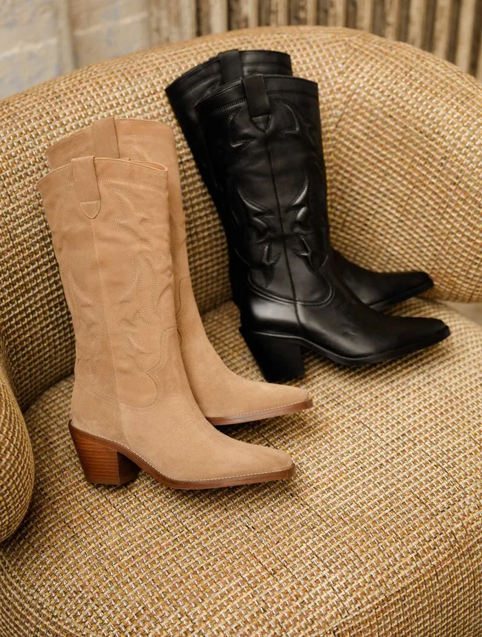 Bobbies Knee High Boots Vick Antelope 8211 Women