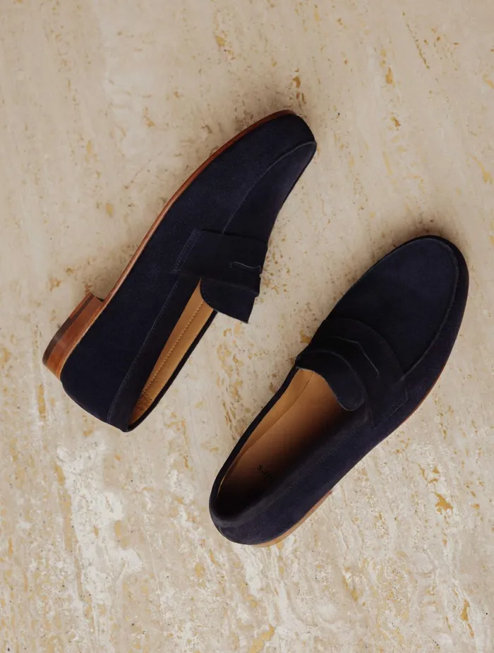 Bobbies Loafers Stanley Navy Blue 8211 Men