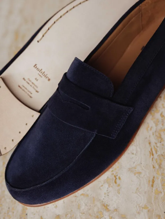 Bobbies Loafers Stanley Navy Blue 8211 Men