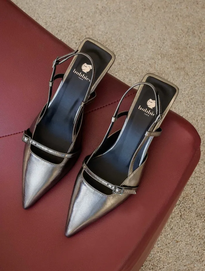 Bobbies Pumps and Mary Janes Reem Cosmic Silver 8211 Women