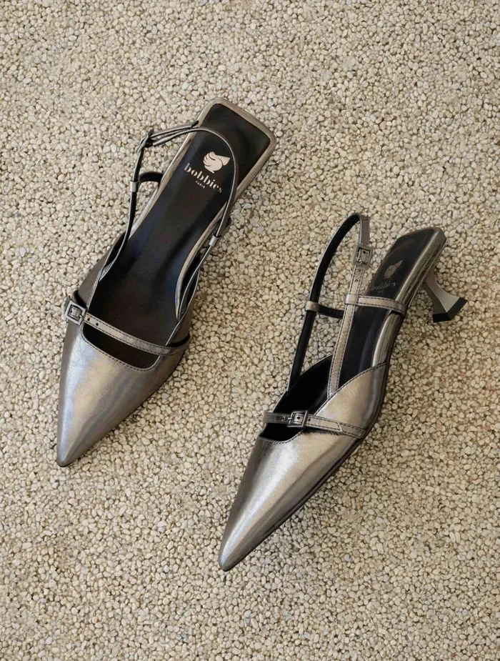 Bobbies Pumps and Mary Janes Reem Cosmic Silver 8211 Women