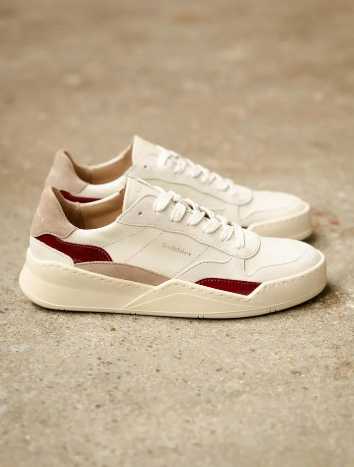 Bobbies Sneakers Beverly Off White Taupe Nebbiolo 8211 Women