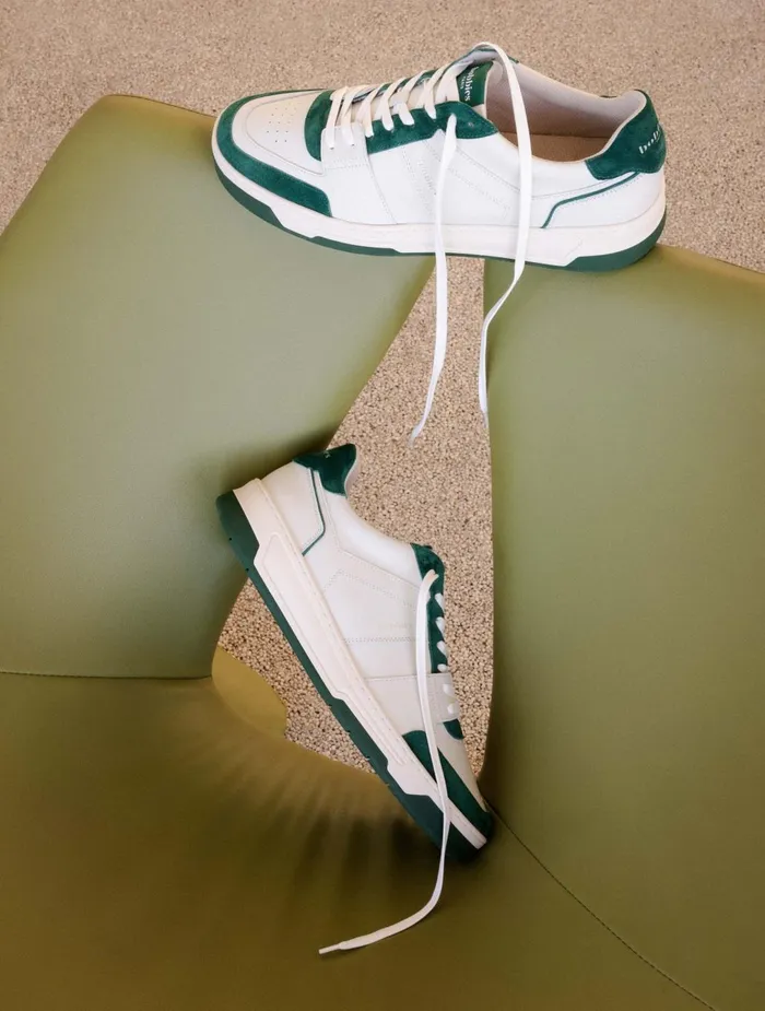 Bobbies Sneakers Cyrus Off White and Imperial Green 8211 Men