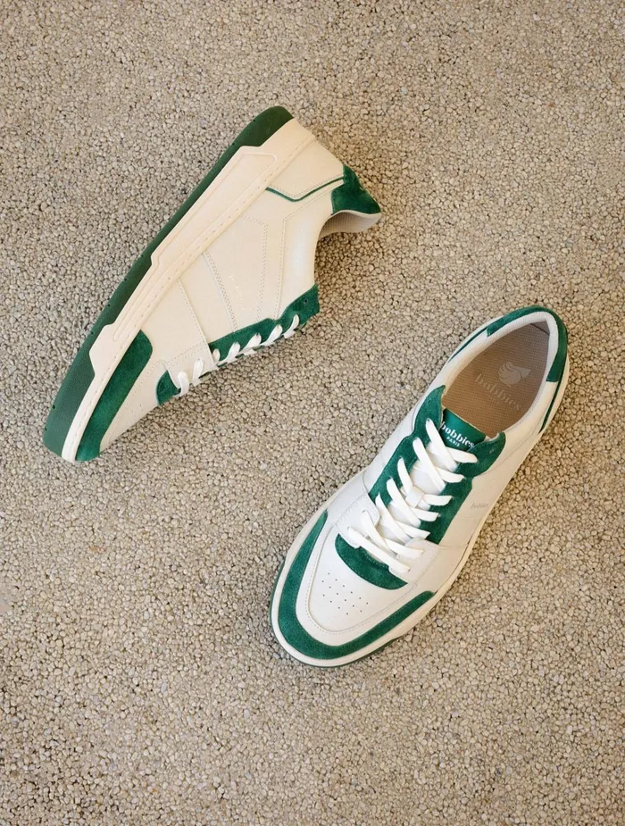 Bobbies Sneakers Cyrus Off White and Imperial Green 8211 Men