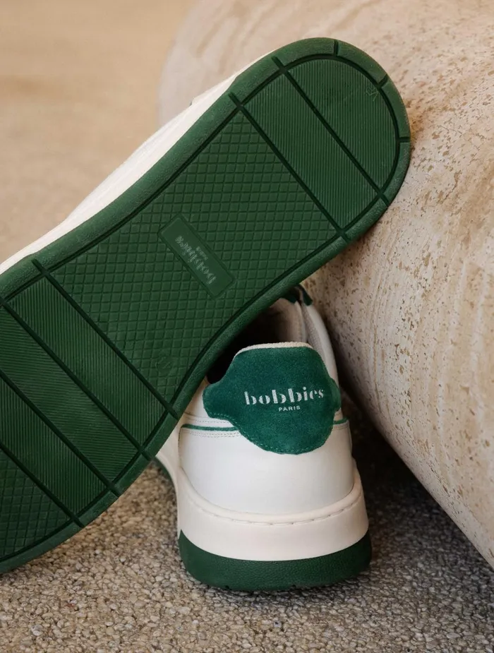 Bobbies Sneakers Cyrus Off White and Imperial Green 8211 Men