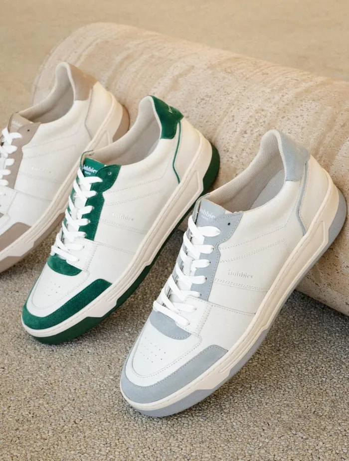 Bobbies Sneakers Cyrus Off White and Imperial Green 8211 Men
