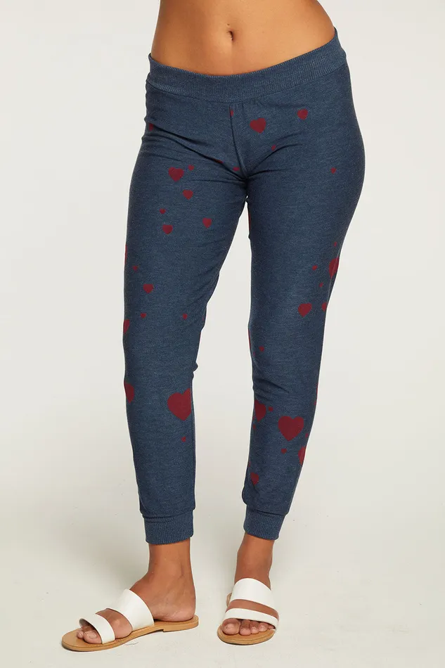 Bottoms Chaser Brand Womens Plum Hearts Pant