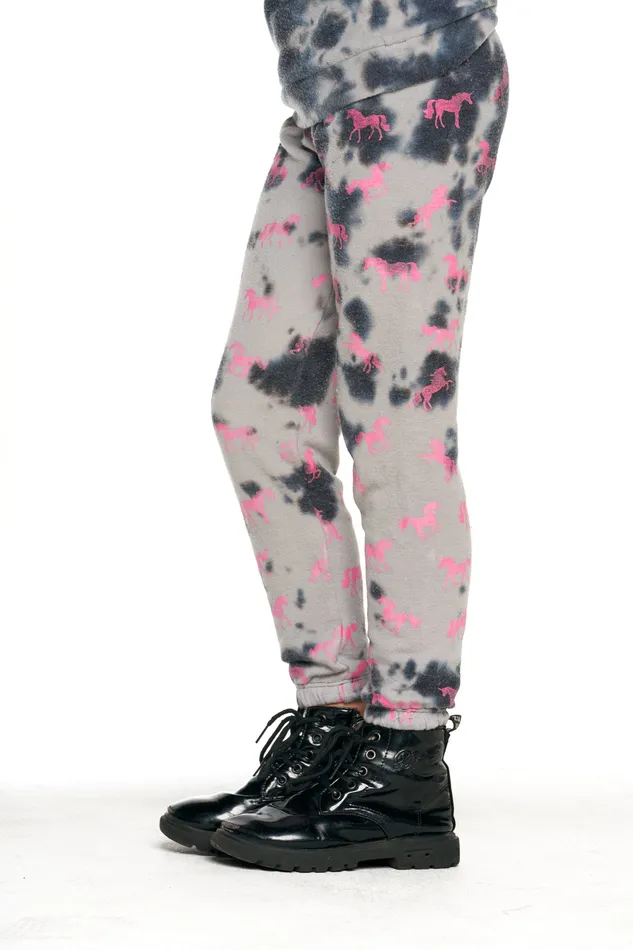 Bottoms Girls Sparkle Unicorn Pants Chaser Brand