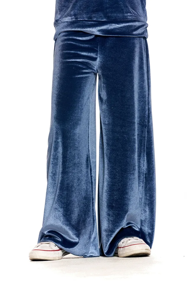 Bottoms Stretch Velvet Wide Leg Pant 8211 Chaser Brand Girls