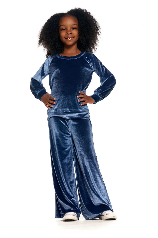 Bottoms Stretch Velvet Wide Leg Pant 8211 Chaser Brand Girls Bottoms Stretch Velvet Wide Leg Pant 8211 Chaser Brand Girls