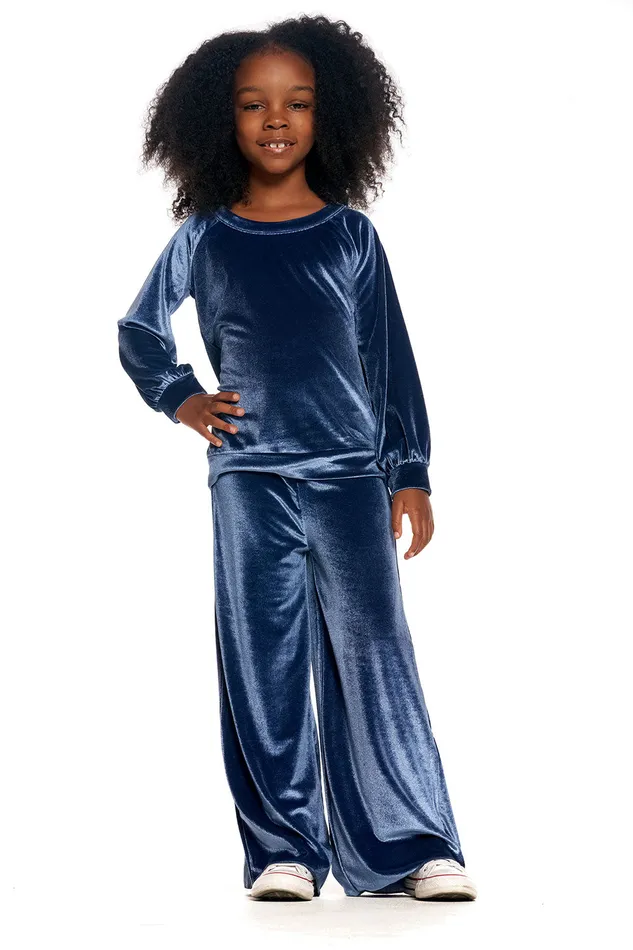 Bottoms Stretch Velvet Wide Leg Pant 8211 Chaser Brand Girls Bottoms Stretch Velvet Wide Leg Pant 8211 Chaser Brand Girls