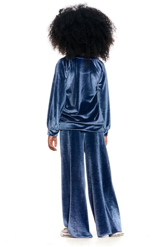 Bottoms Stretch Velvet Wide Leg Pant 8211 Chaser Brand Girls Bottoms Stretch Velvet Wide Leg Pant 8211 Chaser Brand Girls