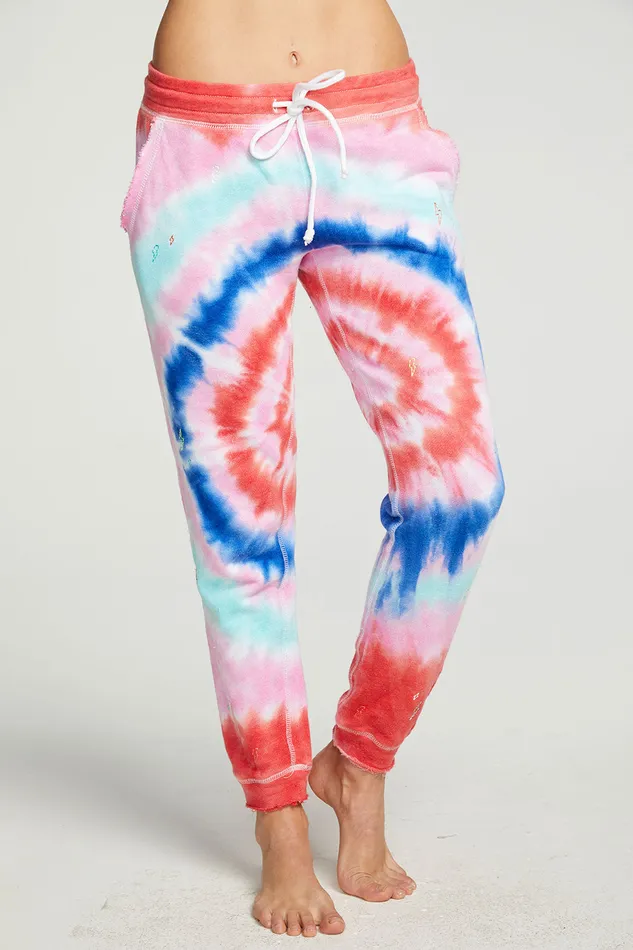 Bottoms Tie Dye Bolts Pant Chaser Brand Womens