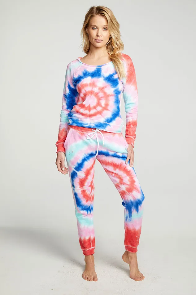 Bottoms Tie Dye Bolts Pant Chaser Brand Womens