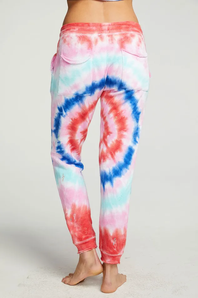 Bottoms Tie Dye Bolts Pant Chaser Brand Womens