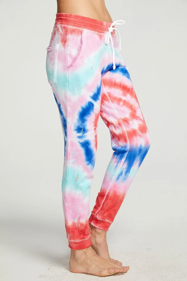 Bottoms Tie Dye Bolts Pant Chaser Brand Womens