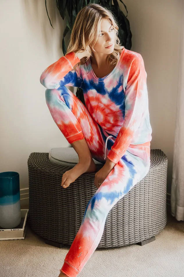 Bottoms Tie Dye Bolts Pant Chaser Brand Womens