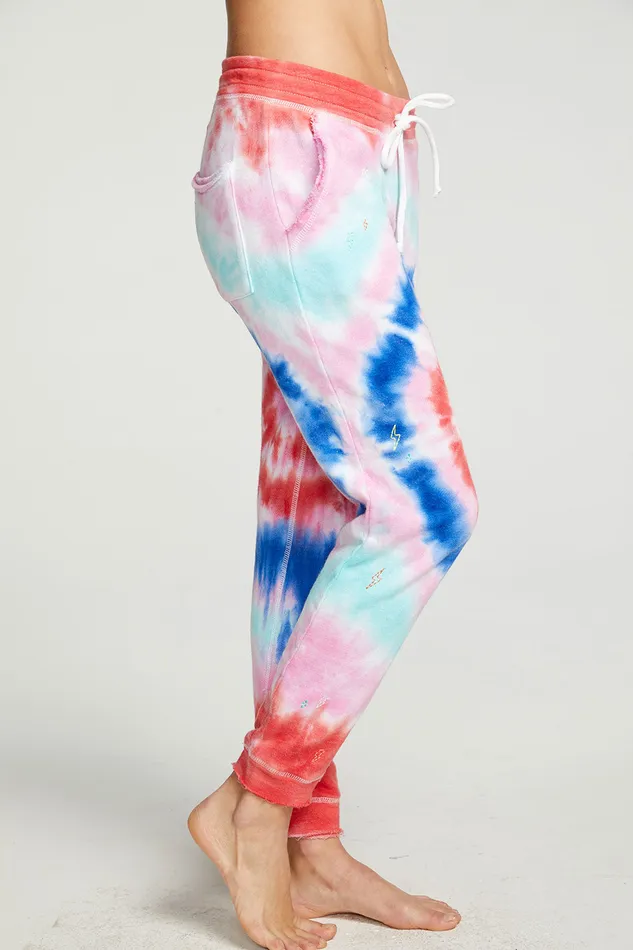 Bottoms Tie Dye Bolts Pant Chaser Brand Womens
