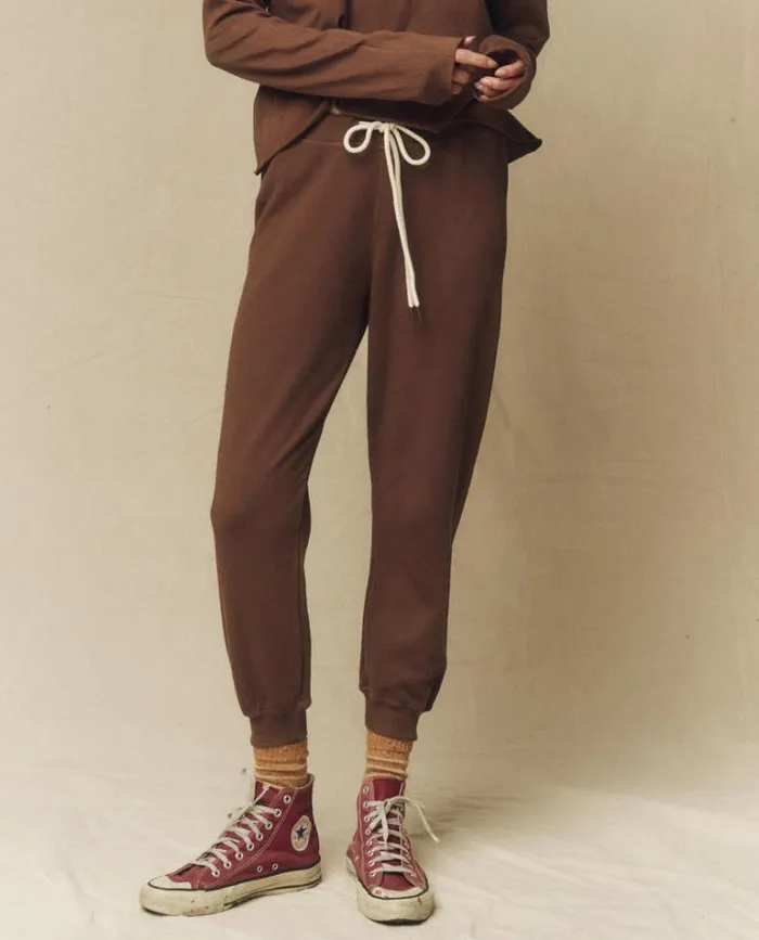 Bottoms Women039s The Great The Cropped Sweatpant Hickory