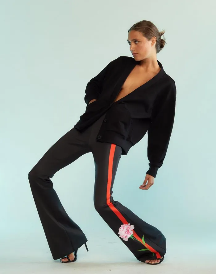 Bottoms Women Cynthia Rowley Bonded Fit And Flare Pant