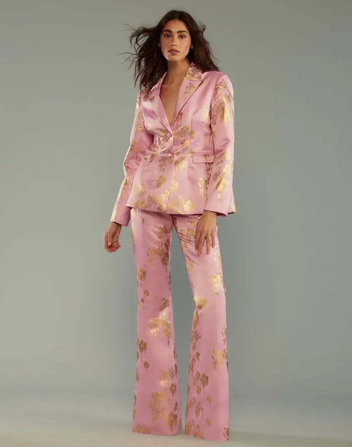 Bottoms Women Cynthia Rowley Dripping In Gold Pants