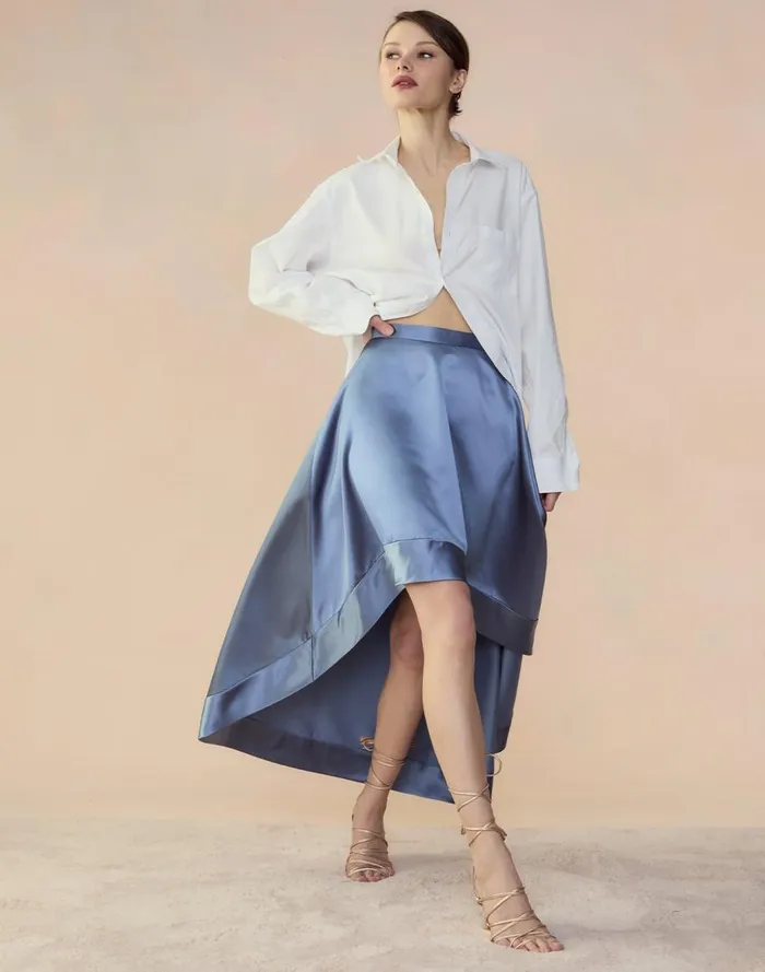 Bottoms Women Cynthia Rowley Livia Satin Skirt