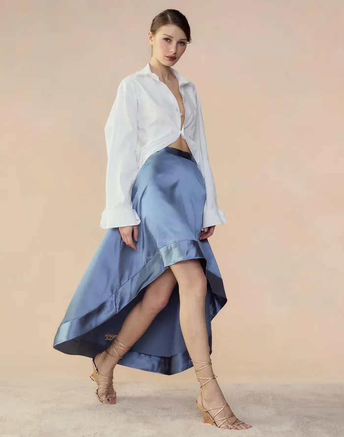 Bottoms Women Cynthia Rowley Livia Satin Skirt