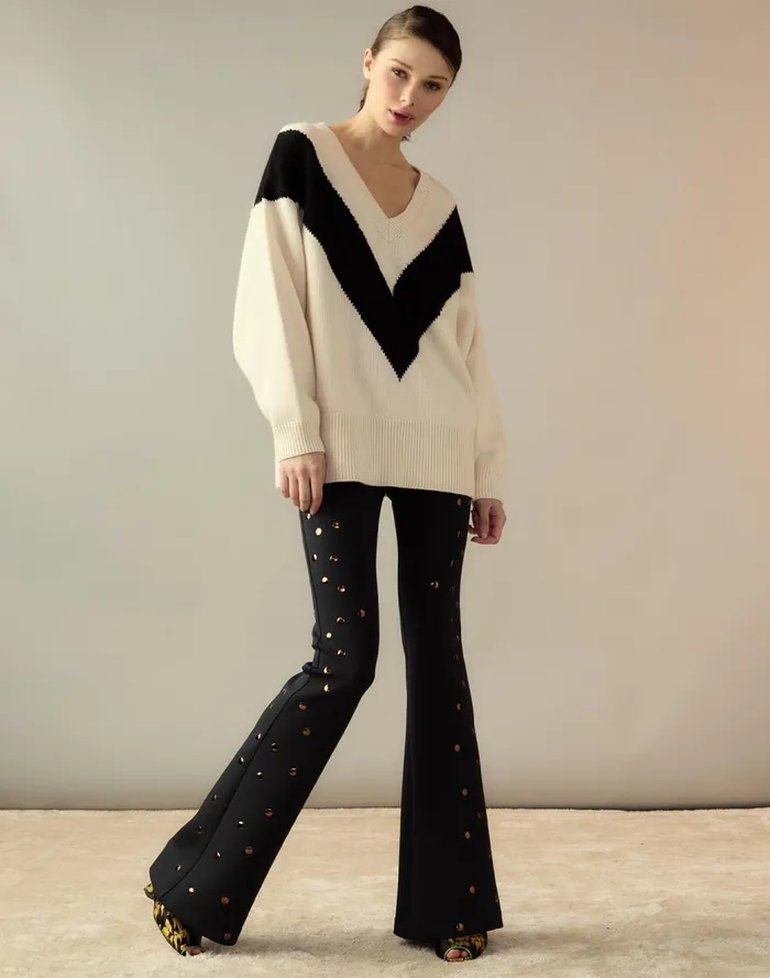 Bottoms Women Cynthia Rowley Studded Bonded Pants