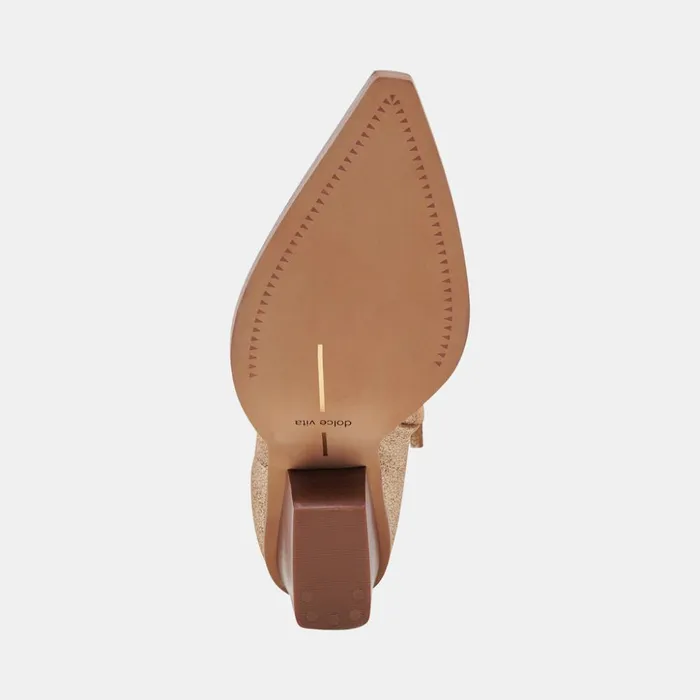 Bounty Boots Rose Gold Distressed Leather Women Dolce Vita Boots and Booties