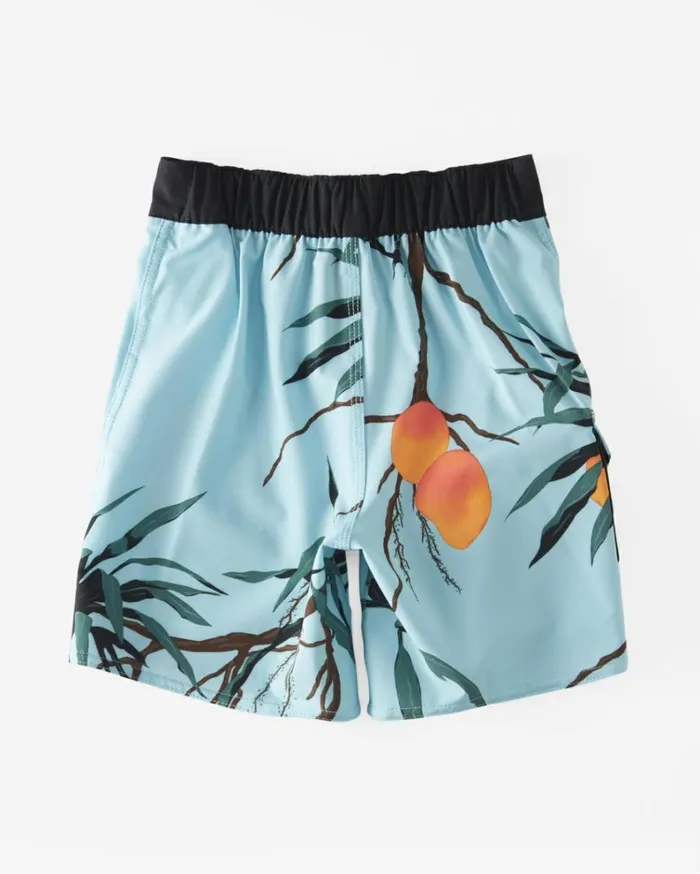 Boy039s 27 Sundays Pro Performance 13034 Boardshorts Coastal Blue MenKids Billabong Short Length