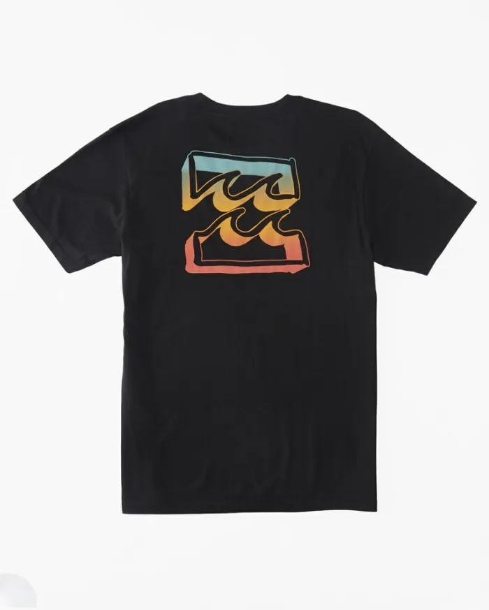 Boy039s Crayon Wave TShirt Black MenKids Billabong TShirts
