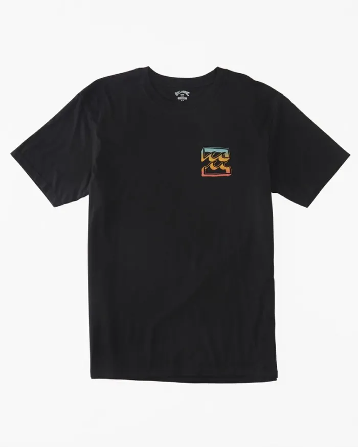 Boy039s Crayon Wave TShirt Black MenKids Billabong TShirts