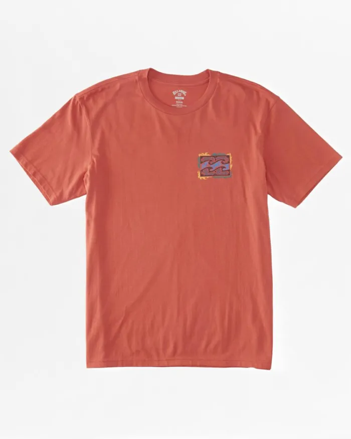 Boy039s Crayon Wave TShirt Coral MenKids Billabong TShirts