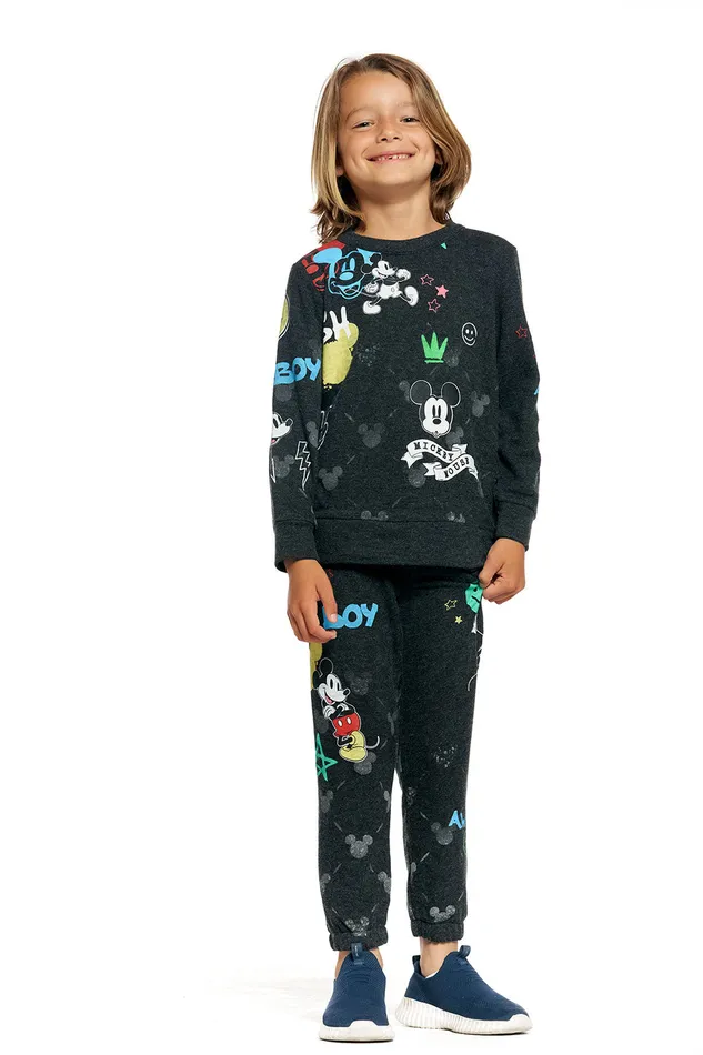 Boys Bottoms Chaser Brand Mickey Mouse Mickey Mash Up Pants Boys Bottoms Chaser Brand Mickey Mouse Mickey Mash Up Pants