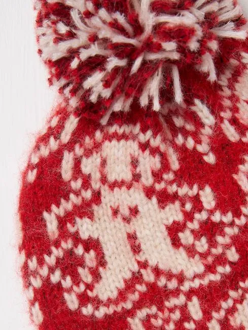 Boys Fatface Hats Gloves and Scarves Red Gingerbread Beanie Hat Boys Fatface Hats Gloves and Scarves Red Gingerbread Beanie Hat
