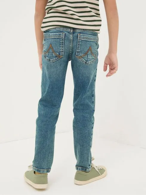 Boys Fatface Pants Jeans and Joggers Blue Slim Seth Washed Jeans Boys Fatface Pants Jeans and Joggers Blue Slim Seth Washed Jeans