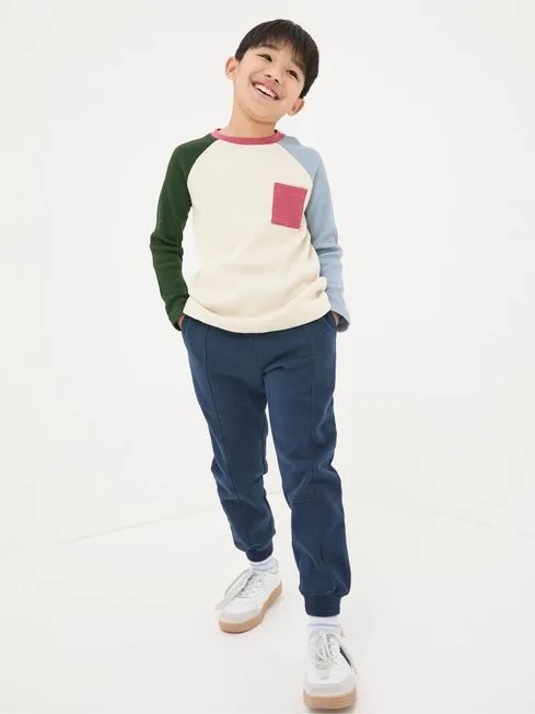Boys Fatface TShirts and Polos Natural Waffle Jersey Raglan TShirt