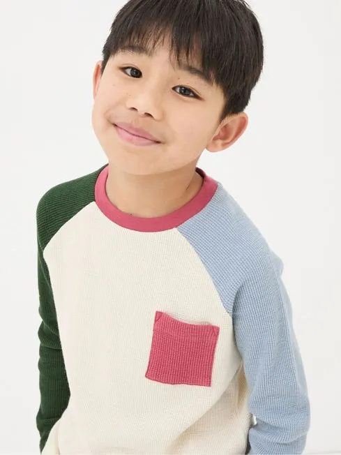 Boys Fatface TShirts and Polos Natural Waffle Jersey Raglan TShirt Boys Fatface TShirts and Polos Natural Waffle Jersey Raglan TShirt