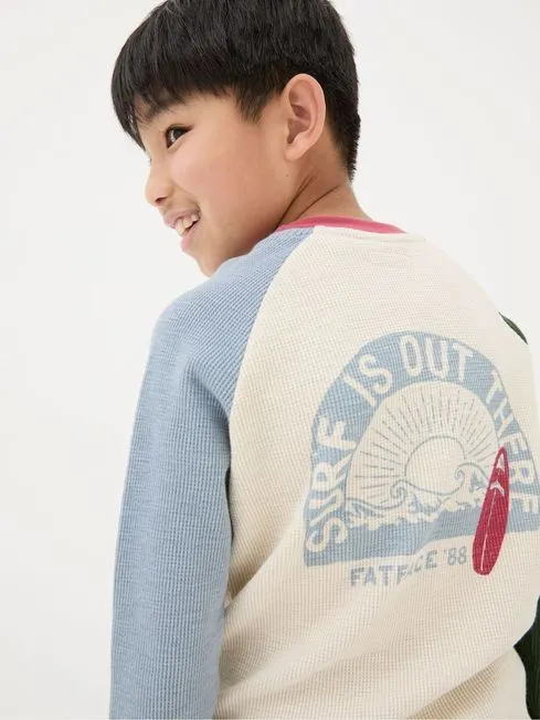 Boys Fatface TShirts and Polos Natural Waffle Jersey Raglan TShirt Boys Fatface TShirts and Polos Natural Waffle Jersey Raglan TShirt