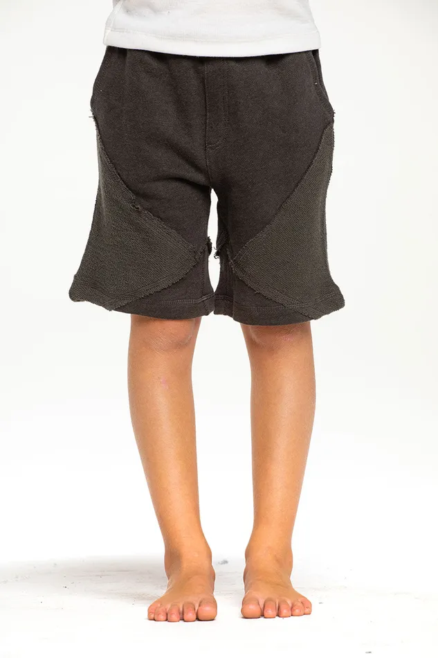 Boys Linen French Terry Blocked Reverse Panel Shorts Bottoms Chaser Brand