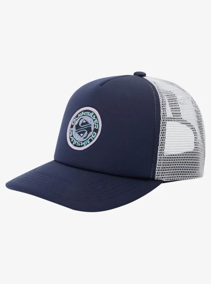 Boys Quiksilver Hats Boy039s 27 Sneaky Peak Trucker Hat Navy Blazer