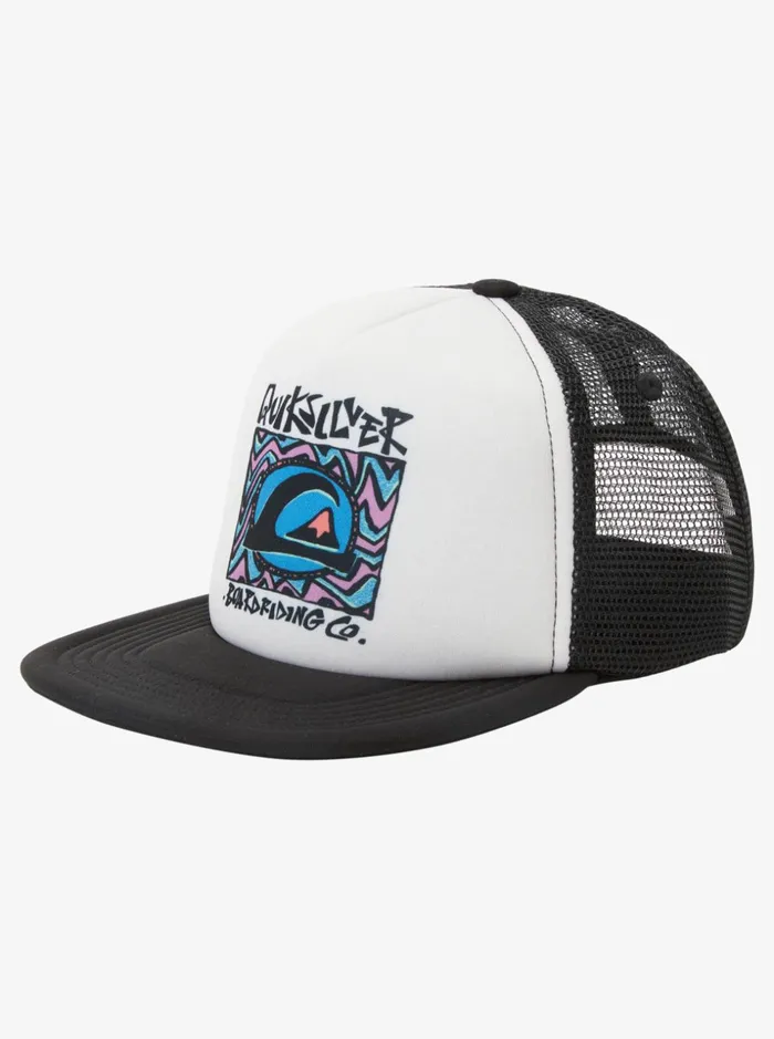 Boys Quiksilver Hats Boy039s 27 Town Hero Trucker Hat Birch