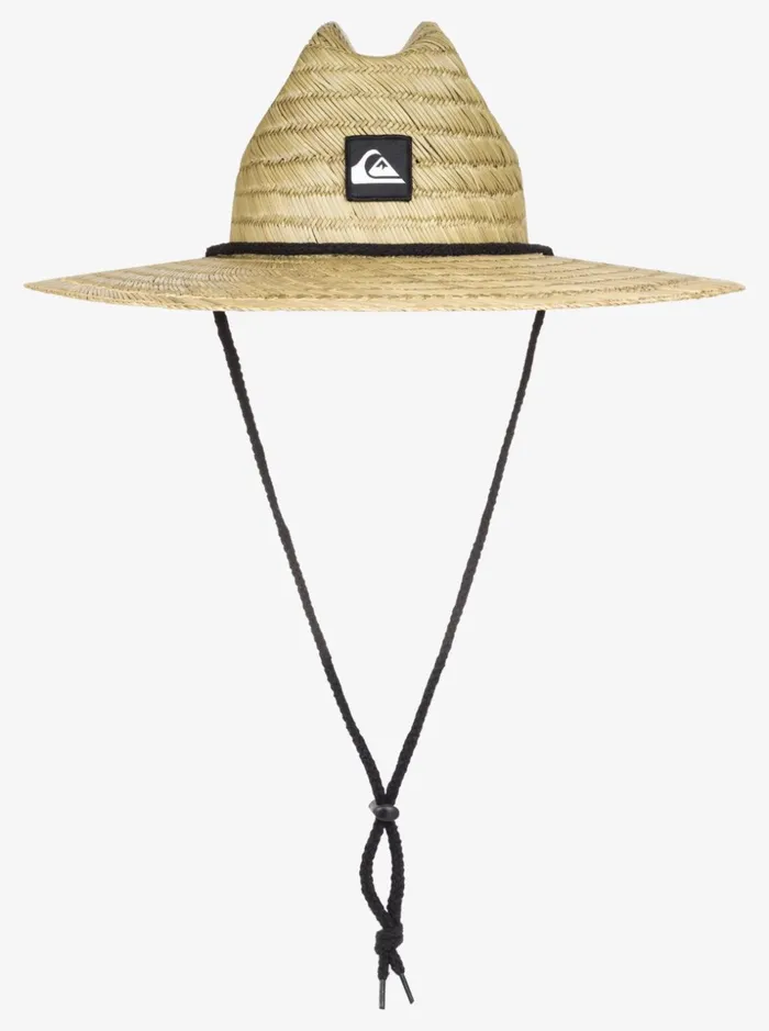 Boys Quiksilver Hats Boy039s 816 Pierside Straw Lifeguard Hat Natural