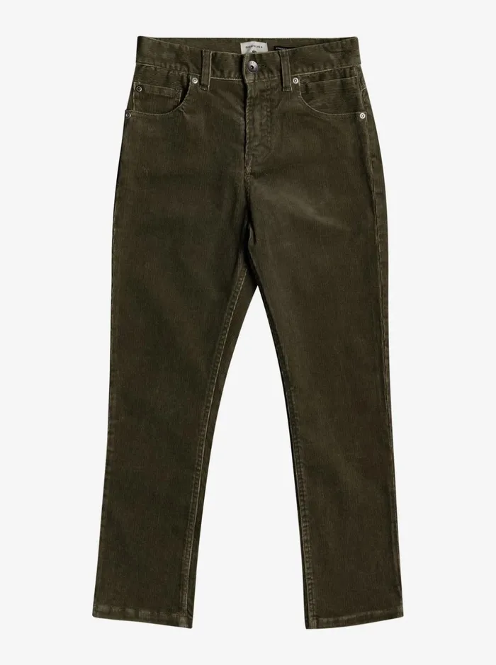 Boys Quiksilver Pants and Jeans Boy039s 816 Kracker Tapered Corduroy Pants Kalamata